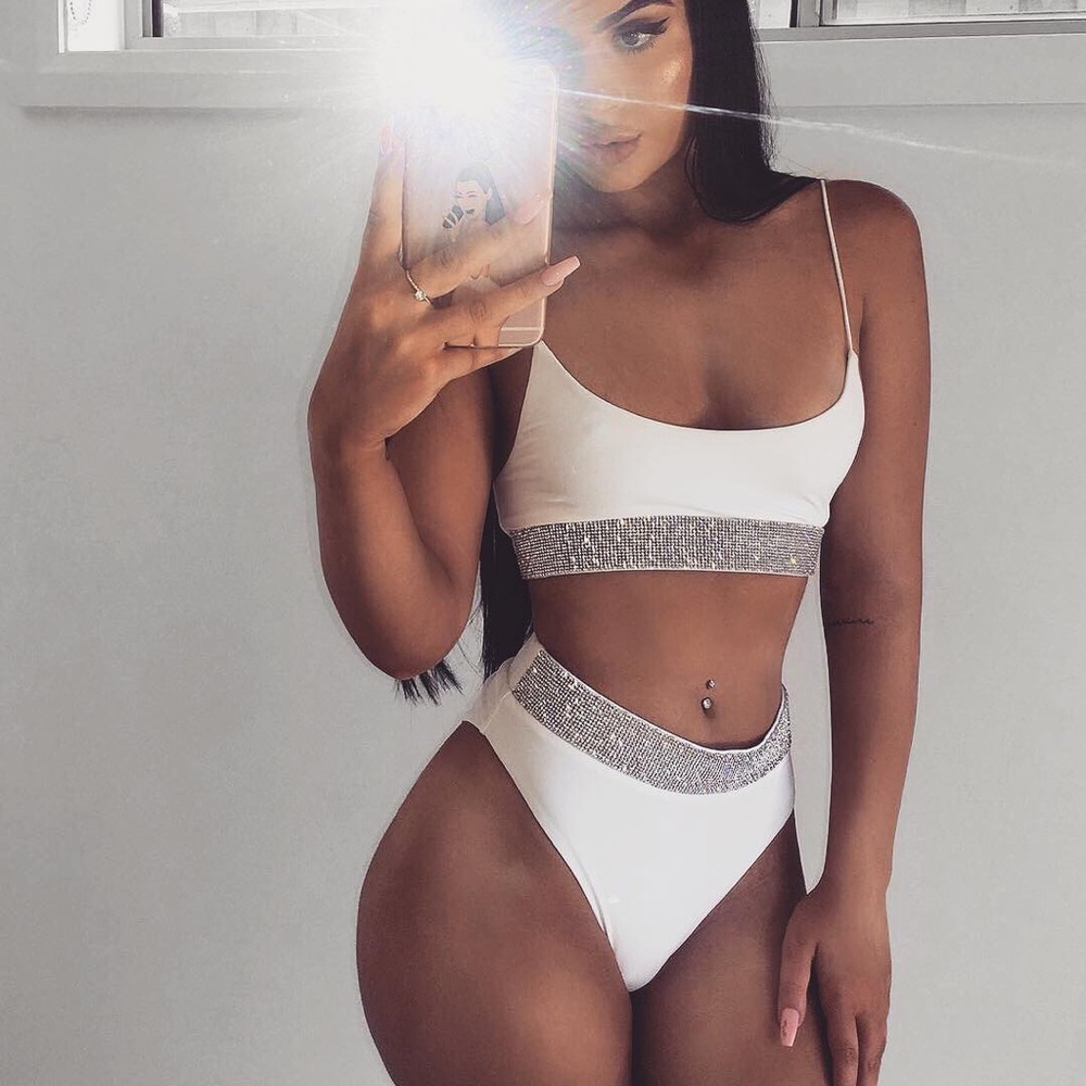 Meshki Amrosa Diamante Band 2 Piece Bikini